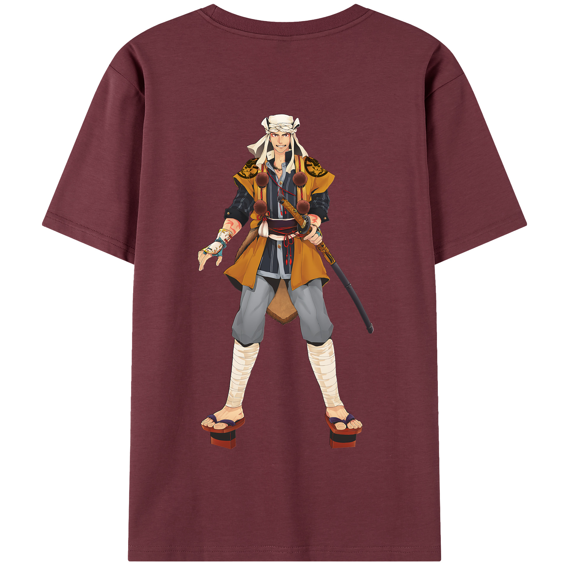 （画像用） 刀剣乱舞 Touken Ranbu 綿100％半袖Tシャツ（背面プリント）